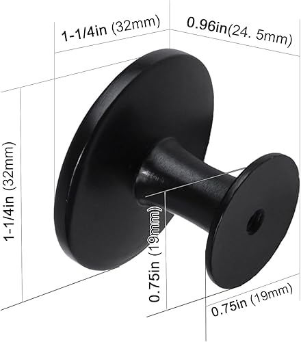 Miniatura 3 de NORTHERN BROTHERS Paquete de 30 pomos para gabinetes de cocina, pomos para cajones de aparador de 1-14 pulgadas, manijas de puerta de gabinete para