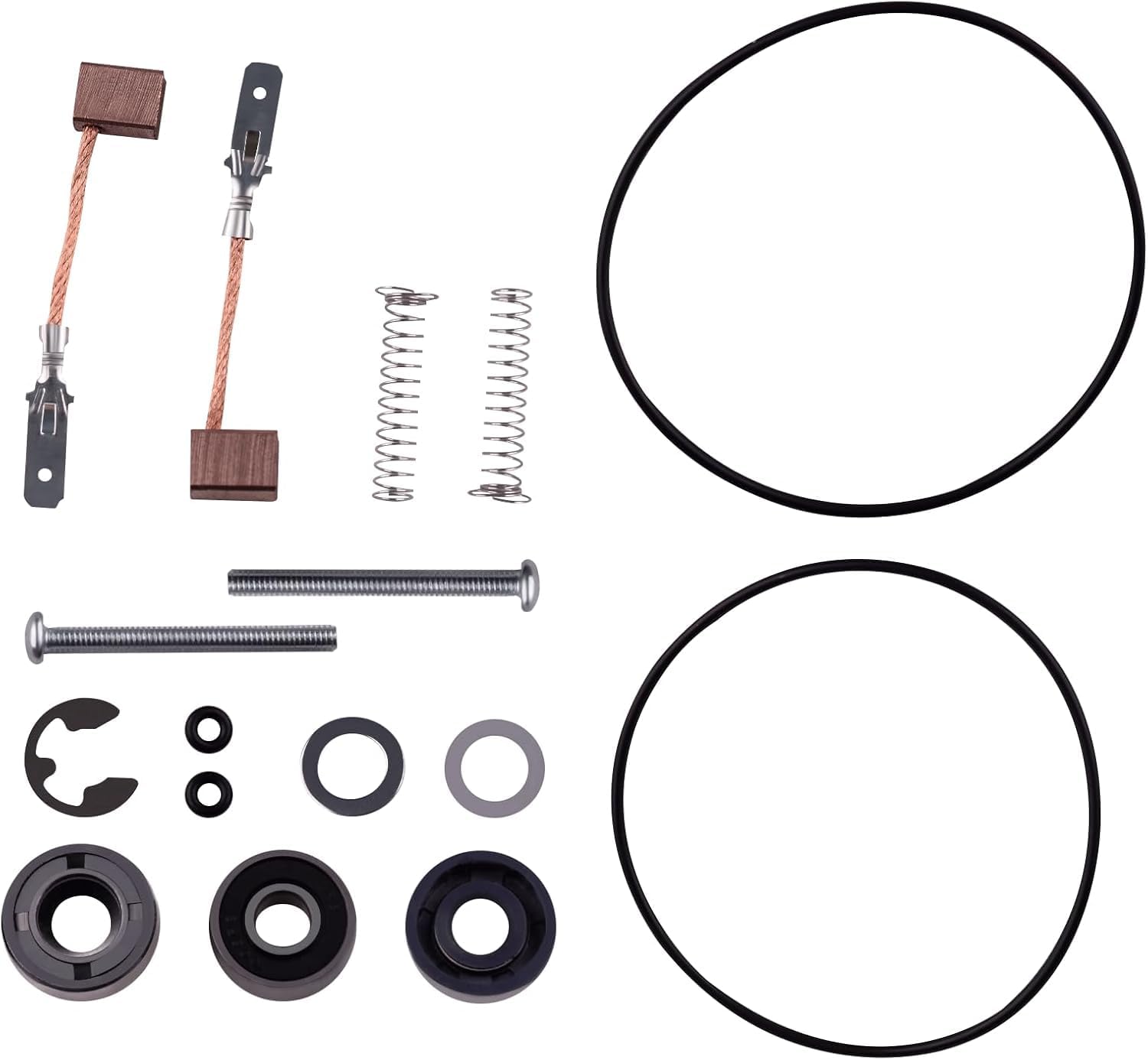 3-1/4" Brush & Seal Lower Unit Rebuild Kit FOR Minn Kota 12V Trolling Motors | Fits Most 3.25" Diameter Lower Units | Includes Brushes Springs & Seals 2883460 188-052 975-032