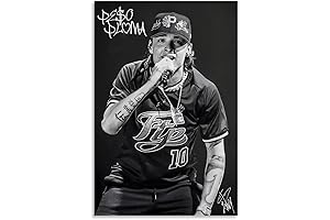 KrAtoz Rapper Poster Peso Pluma: Unframed Wall Art for Music Fans