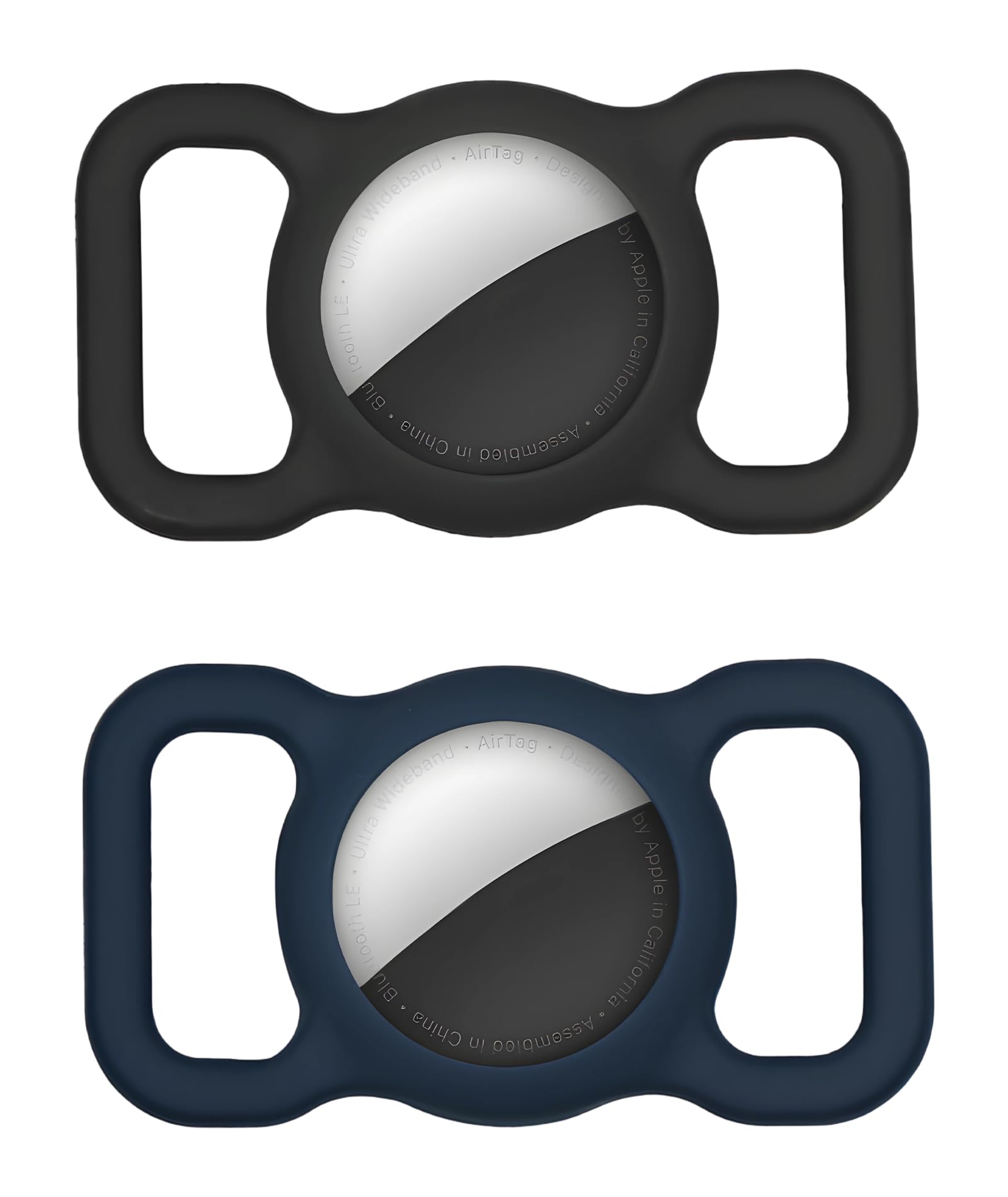 2 Pack Applicable to Airtag Cat Collar, Silicone Protective Cover, Compatible Airtag Holder for Pet Collar, Backpack, Luggage Tracking