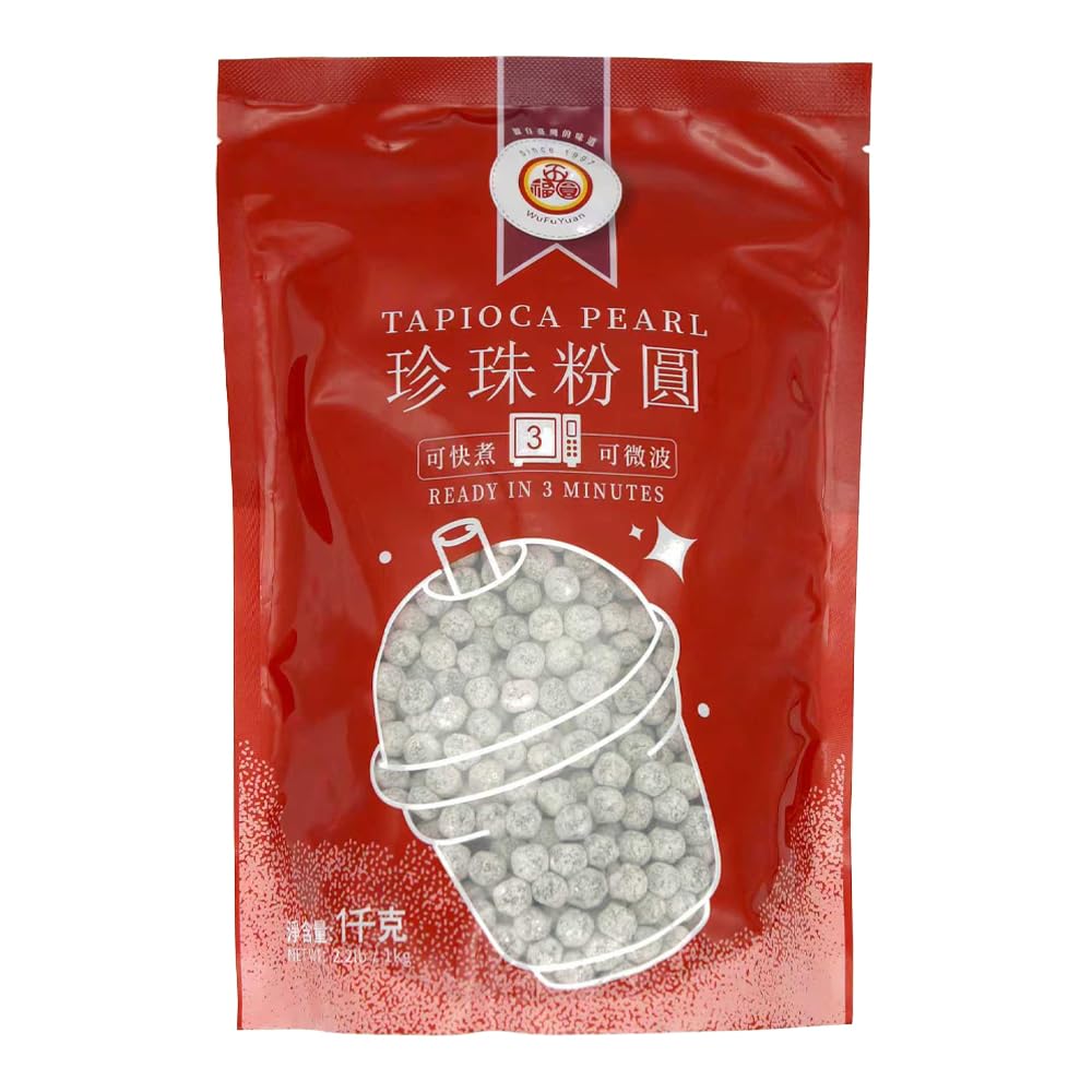 Sponsored Ad – Wufuyuan Black Tapioca Pearl Boba for Bubble Tea Drink Boba Milk Tea 1KG