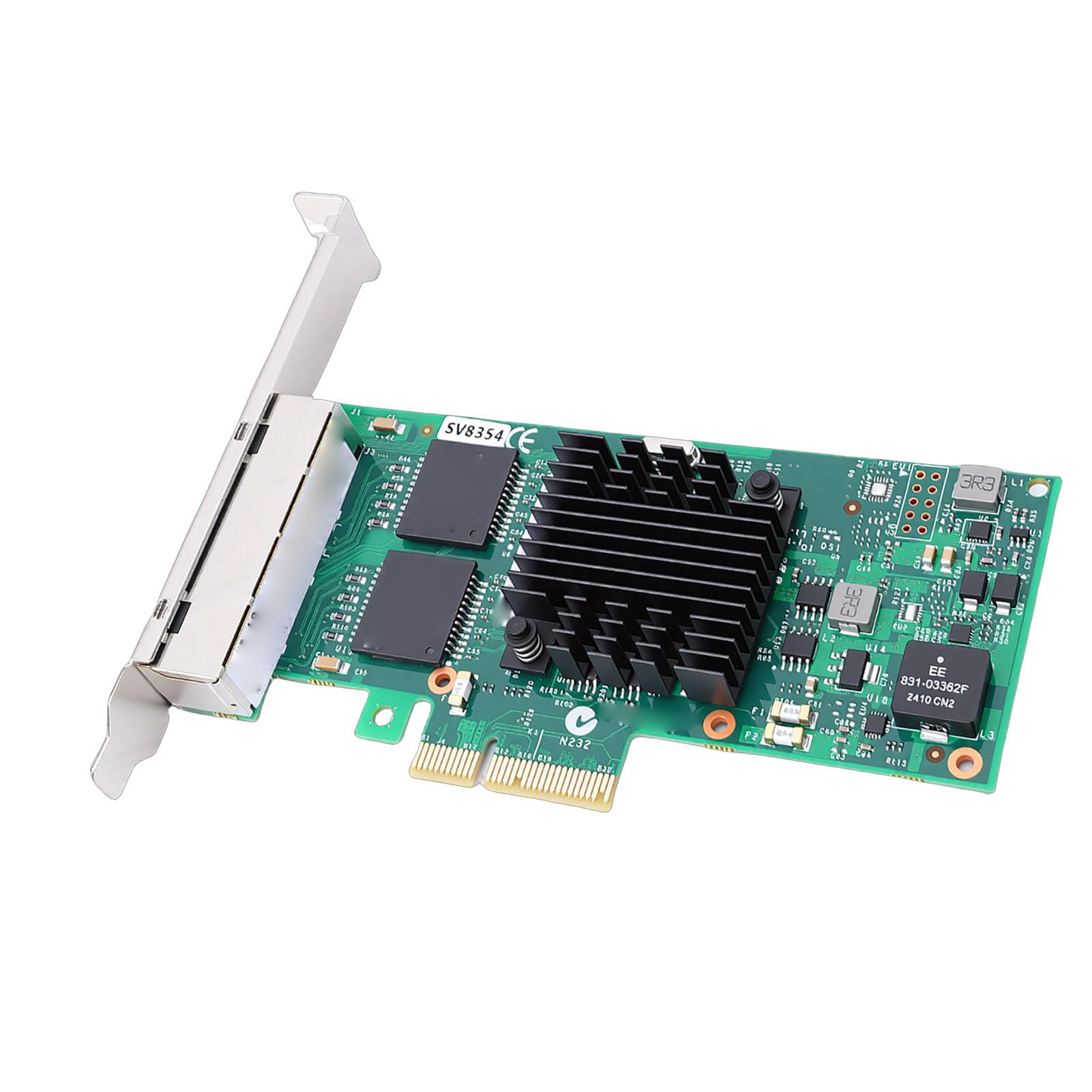 Scheda di Rete Gigabit Ethernet PCI Express da 1000 Mbps Controller 350AM4 Efficiente per Server Desktop, Adattatore di Rete PCIE per Data Center e Sistemi di Visione Artificiale