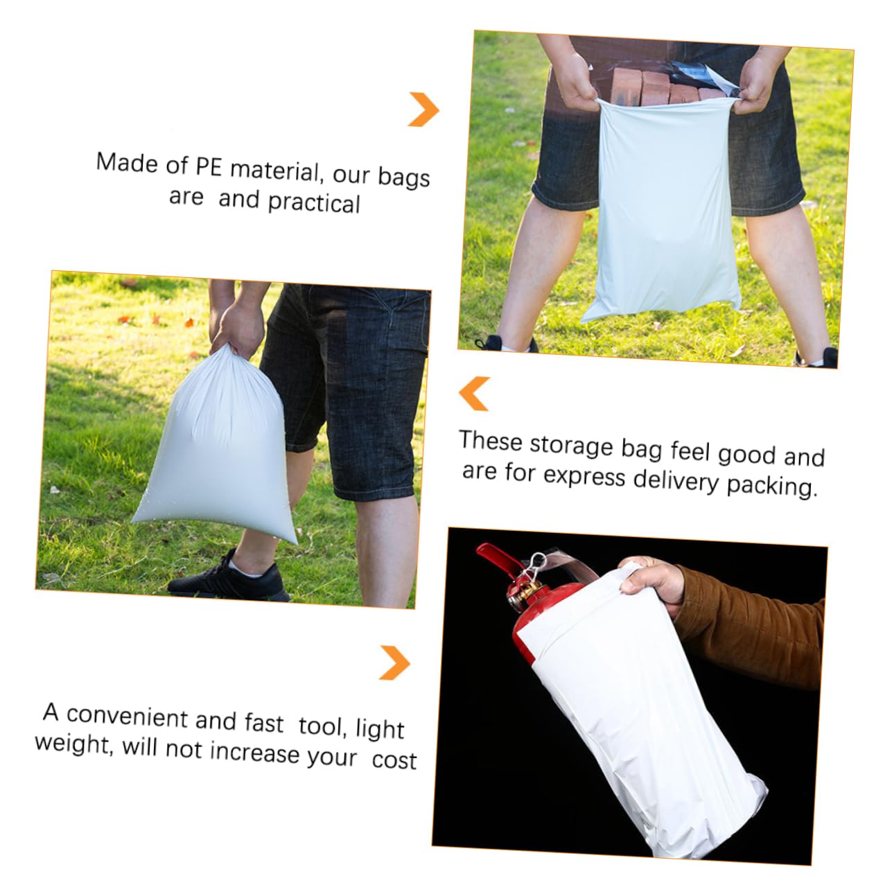 MAGICLULU 100pezzi Buste Per Spedizione Plastica Buste Impermeabili e Resistenti Per Traslochi e Spedizioni Sicure Materiale Pe Leggero e Autoadesivo
