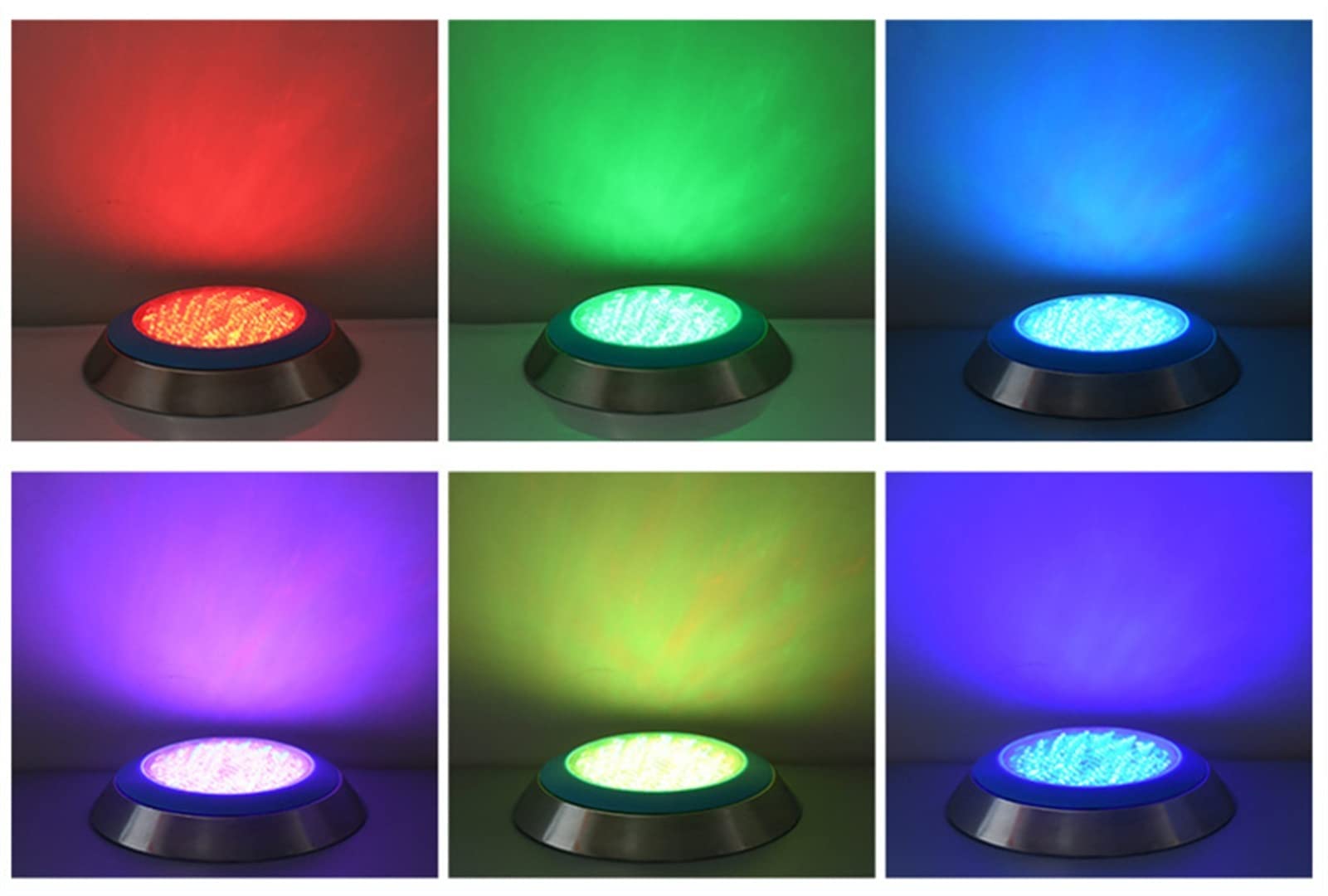 Luz para Piscina DIRIGIÓ Pared colgando piscina luz bajo el agua colorido Rgb Luz de pared de acero inoxidable de la piscina Luz subacuática con control remoto Luces Sumergibles ( Color : RGB , Size :