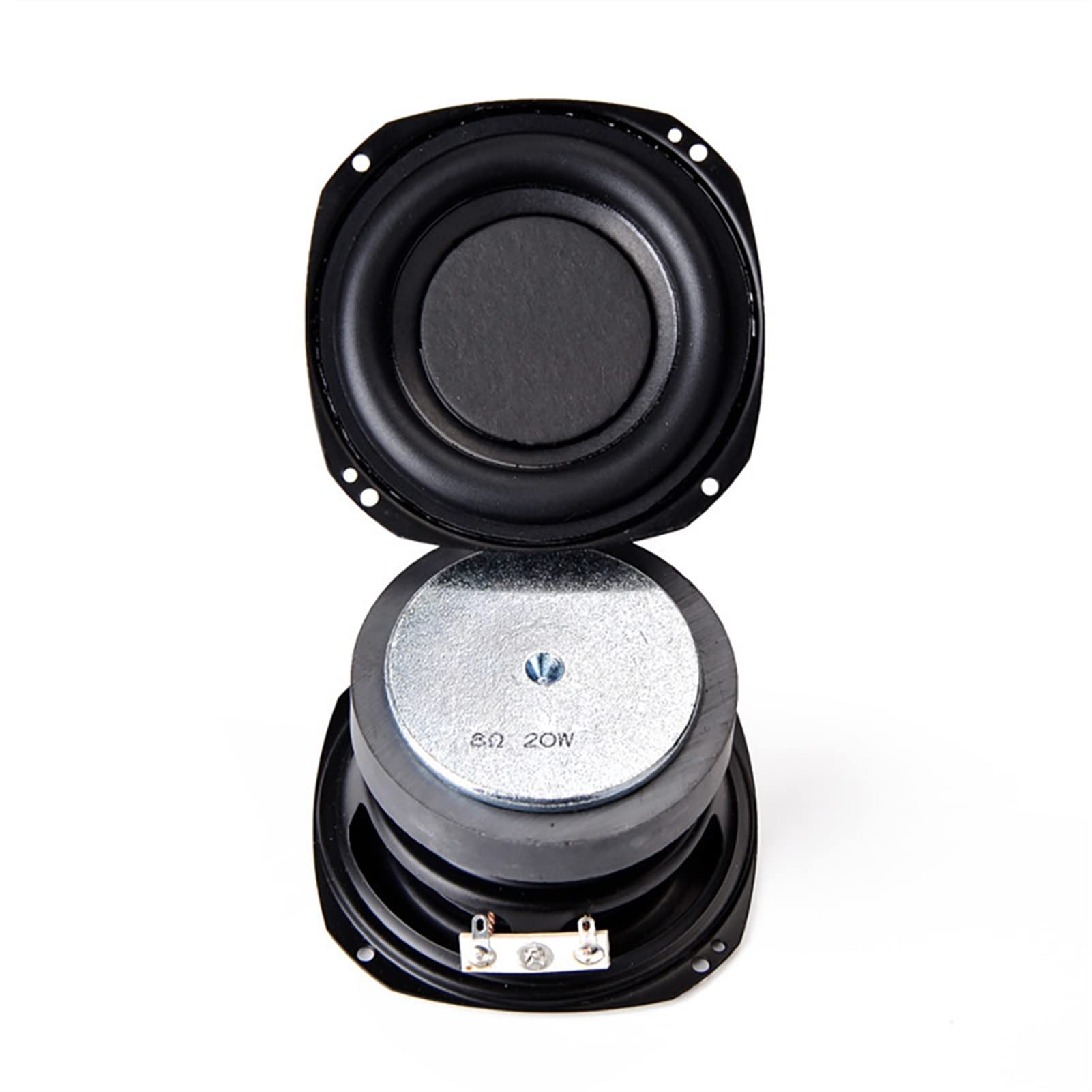 Altavoz Bluetooth Subwoofer de 3 Pulgadas, Altavoz de Alto Rendimiento de 8Ohm y 20W, Altavoces de Woofer con Borde de Goma de 20 núcleos para Piezas de Bricolaje, 1 ud.