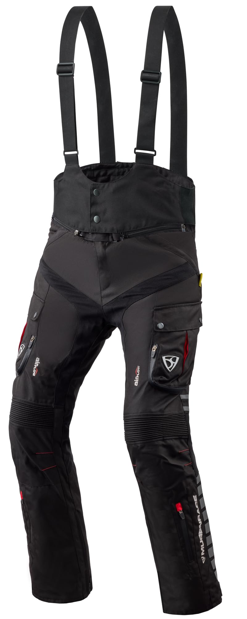 Viaggiare-D wodoodporne damskie motocyklowe spodnie tekstylne, czarny, S