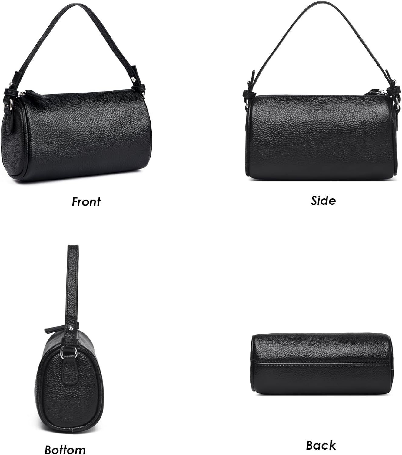 Eslcorri Genuine Leather Crossbody Bags for Women - Mini Top Handle Tote Handbag Shoulder Purse Cute Ladies Sling Bag - Image 8