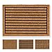 Produktbild Carpido Fußmatte Kokos Streifen Muster - Fußabstreifer 40x60 cm - Türmatte Innen Bereich - antibakterielle Eingangsmatte - Naturprodukt Kokosborsten