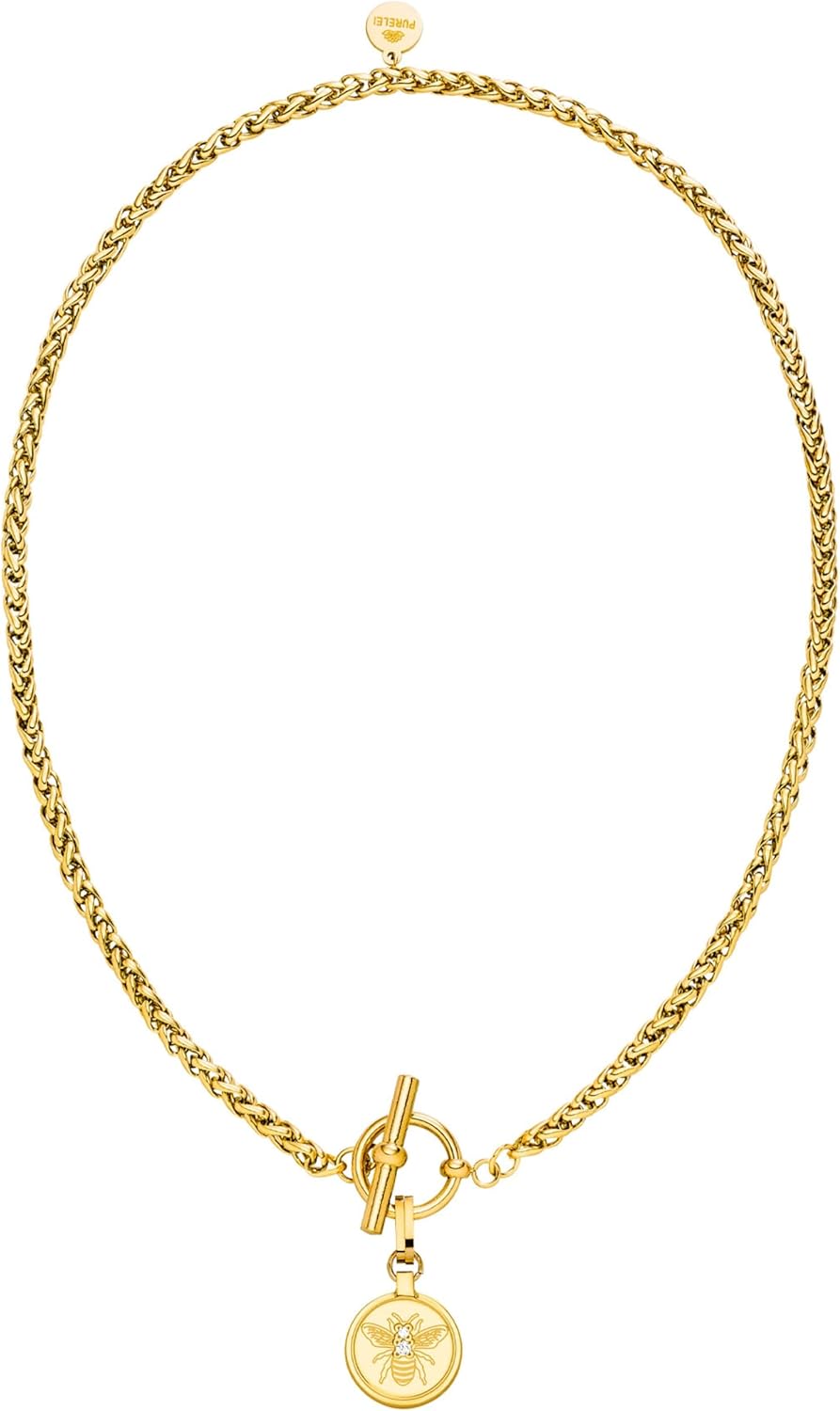 Purelei® Lele Necklace – 18K Gold plated stainless steel jewelry – Waterproof chain with pendant – 17 inch length – Fashion jewelry for your individual look