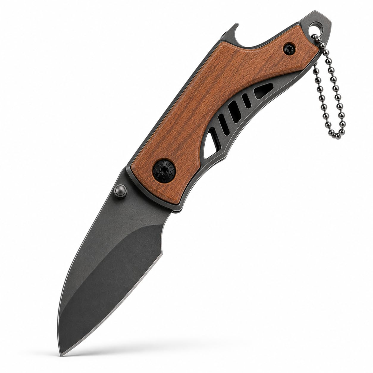 Machado Compact Folding Utility Cutter with Wooden Handle | Portable Mini Box Opener for Daily Household & Office Use, Manual Open Design-image-31