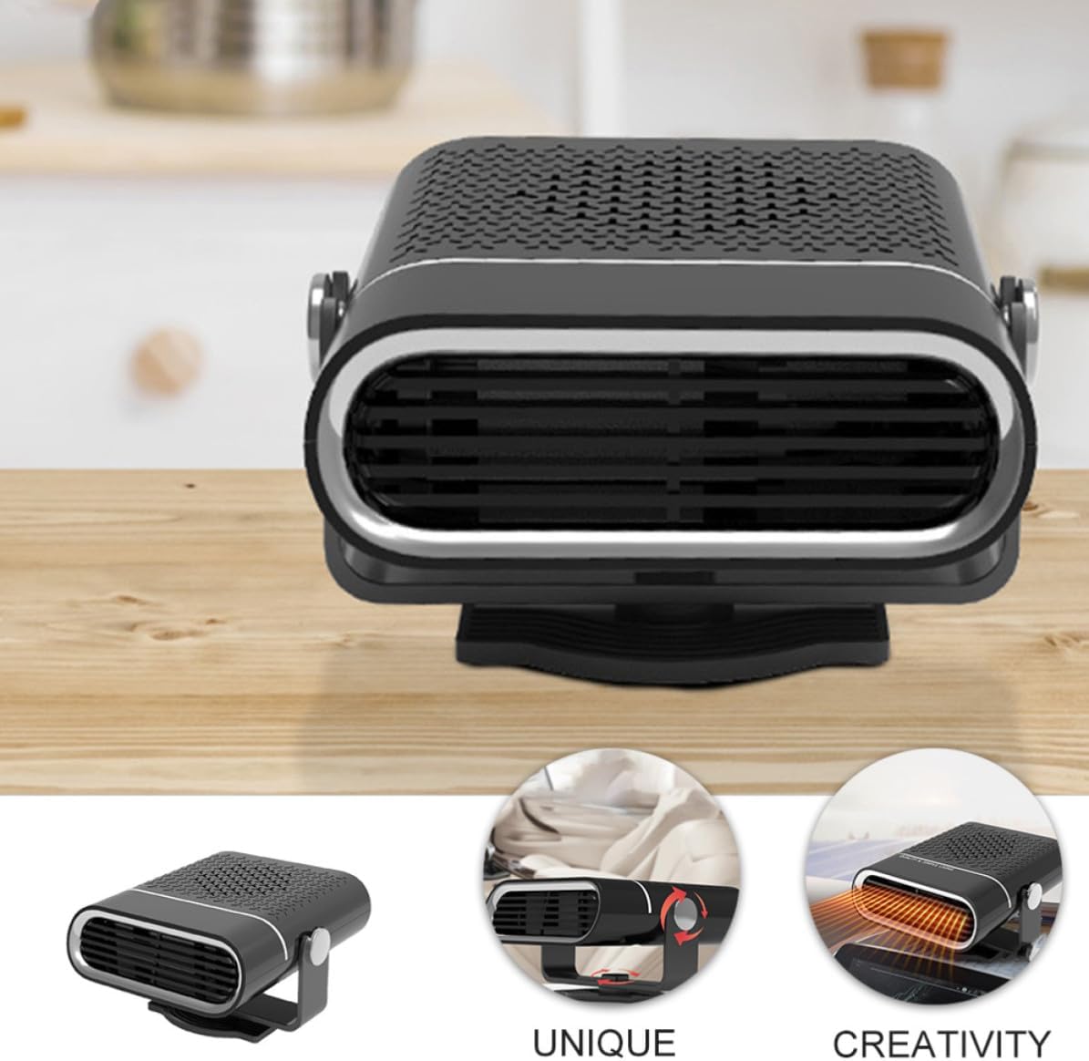 Portable Car Defroster Heater 24v 150w Quick Heating Windshield Defogger with Abs and Copper Material for Vehicle Use
