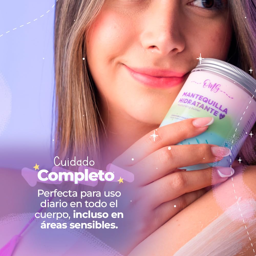 Mantequilla hidratante corporal OMG - Con manteca de cacao y manteca de  karité : Amazon.com.mx: Belleza