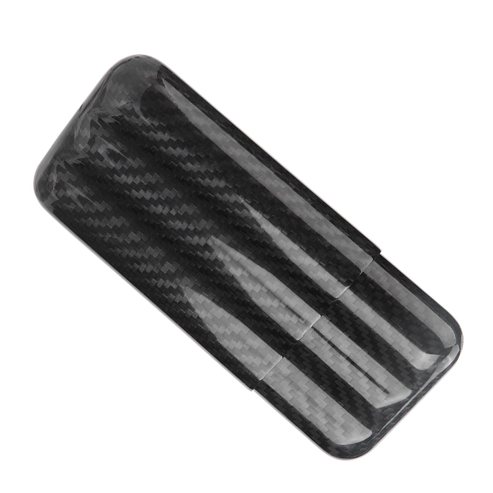 Scatola di Sigari Umidificatori in Fibra di Carbonio 3 Tubi Custodia Viaggio Portaoggetti Scatola Porta Sigaro
