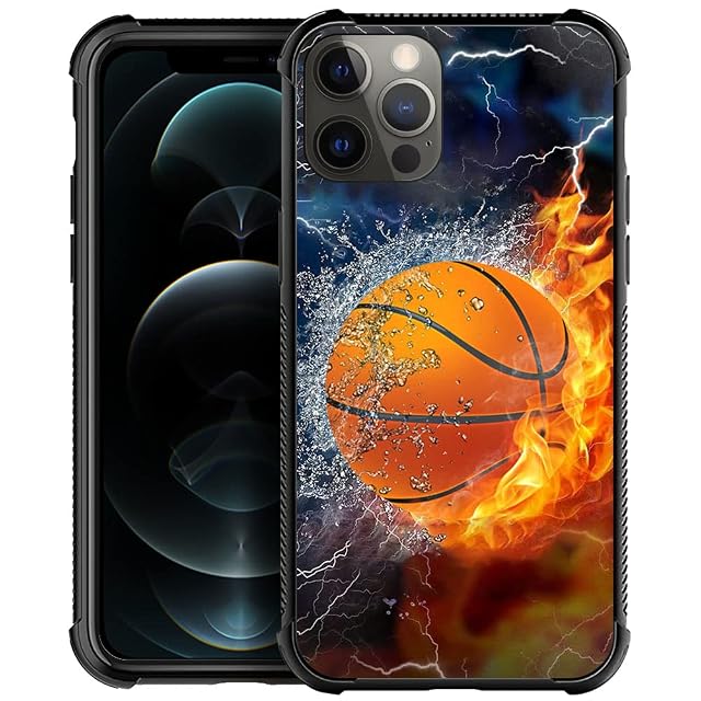 DAIZAG Case Compatible with iPhone 14 Shockproof Soft TPU Phone Case for Boy Men Gift Cover Ice Fire