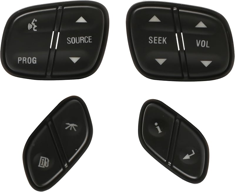 Interruptor de controle do volante AA Ignition para áudio, telefone e piloto automático – Buick, Cadillac, Chevrolet e outros