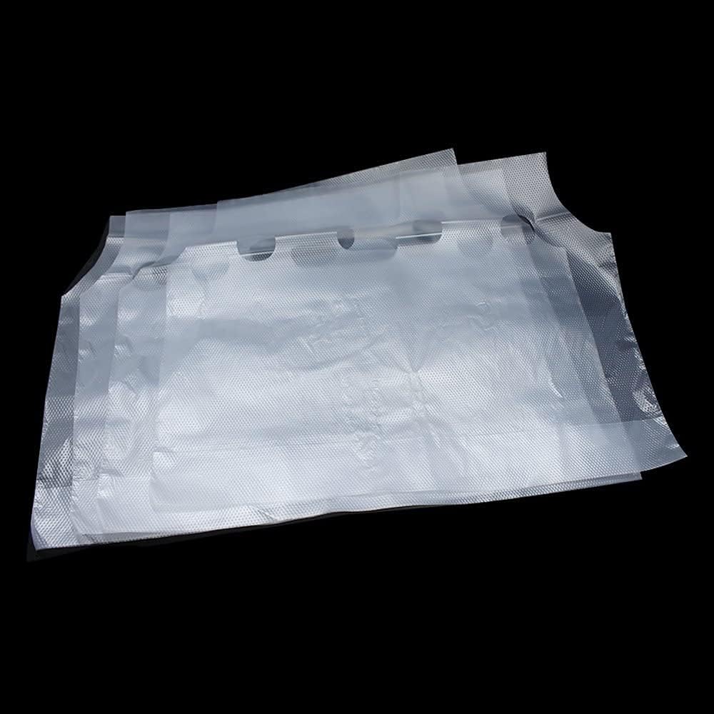 100 Pack Clear Plastic Bags 2 Cup Beverage Carrier Drink Holder up to 32oz Disposable for delivery take Out by Mujoiny