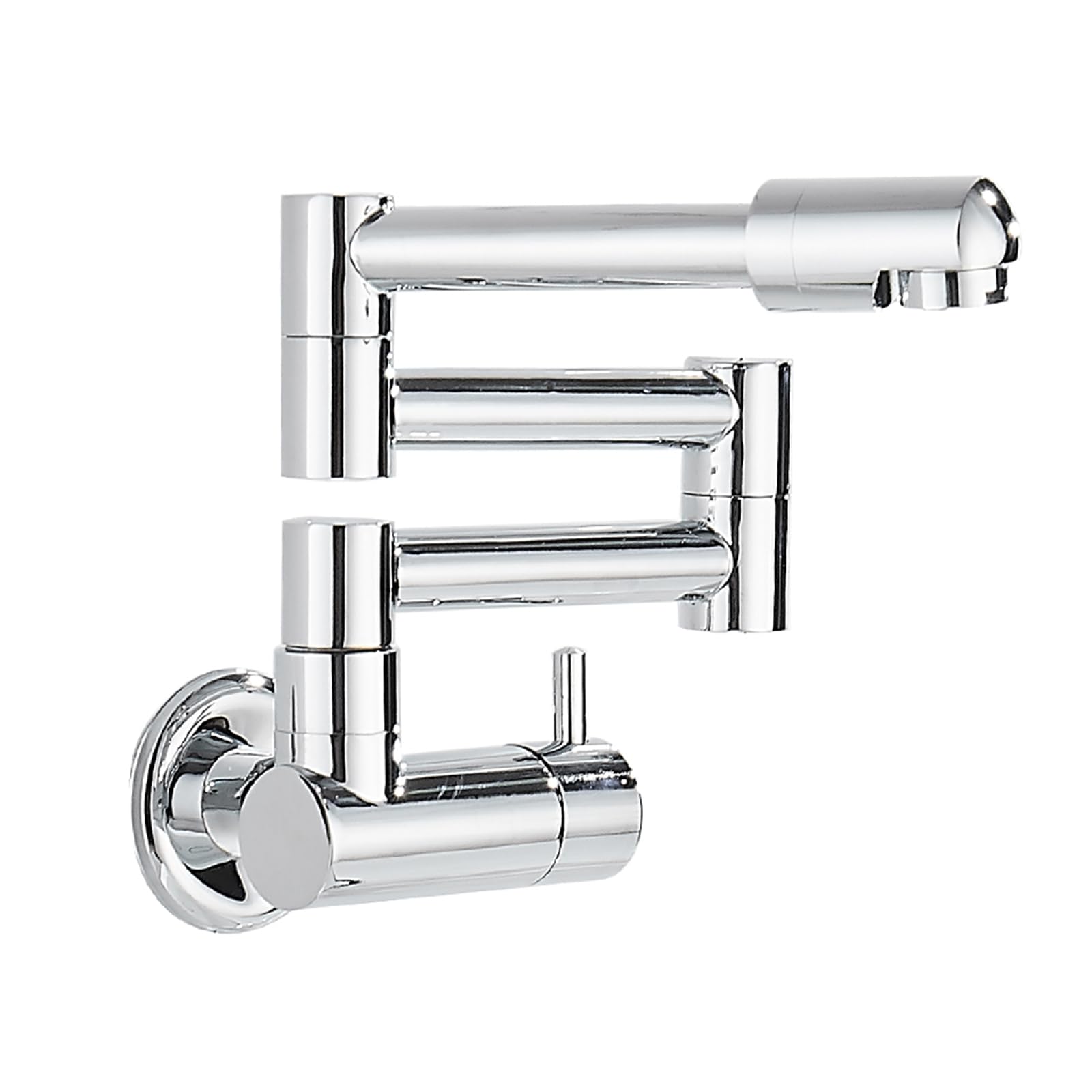 Kitchen Sink Taps Wall Mounted Cold Water Folding Single Handle Swivel Brass Tap