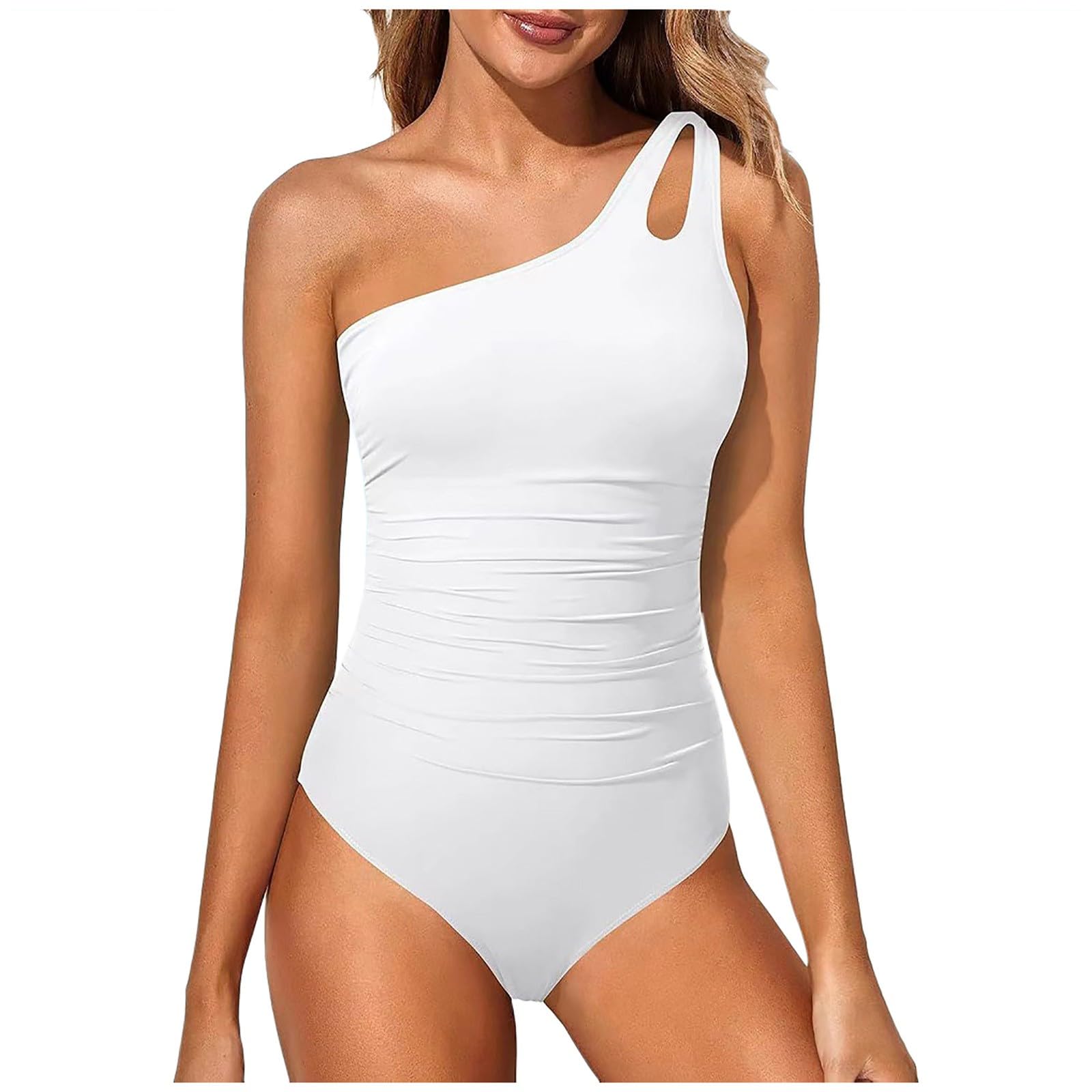 Bikini A Due Pezzi Da Donna, Scollo A V Con Nodo Plissettato, Slip A Vita Alta, Regolabile, Push Up, Asciugatura Rapida, Per Spiaggia E Piscina