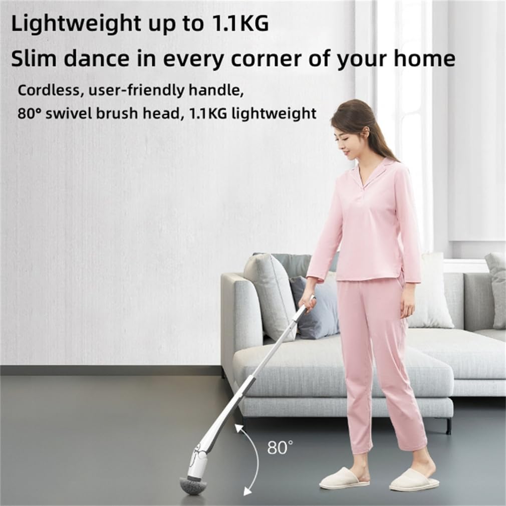 Electric Spin Scrubber, Crevice Cleaning Brush, Digital Power Indicator Minimalist Design Easy to Extend and Retract, for Bathroom Kitchen Car