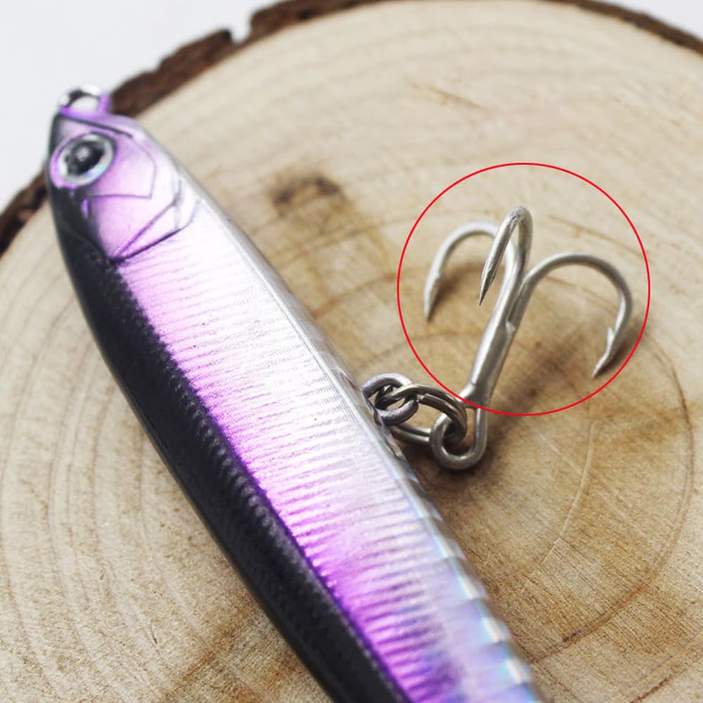 Przynęty wędkarskie, przynęty wędkarskie spinningowe, przynęty wędkarskie z potrójnym haczykiem, 3D sztuczna przynęta wędkarska morska, zestaw przynęt wędkarskich, idealny do wędkowania