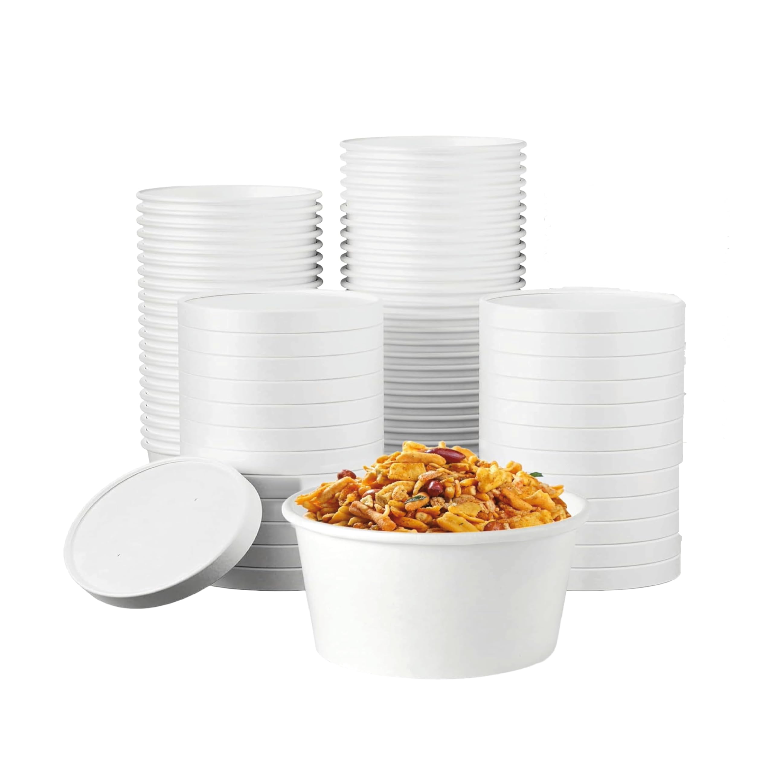Eco-Friendly Paper Food Containers with Lids -28