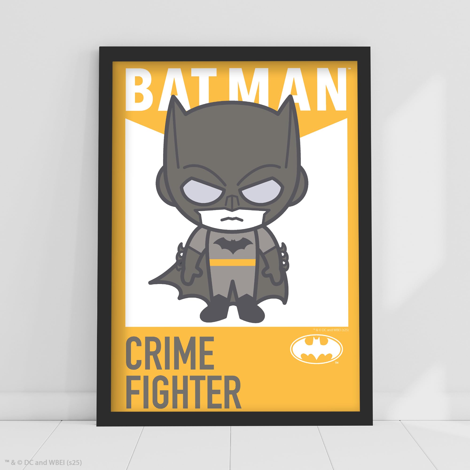 Themed Multicolour Batman Print - Batman Crime Fighter Poster Dc Superhero Wall Art (21Cm X 29.7Cm - A4)