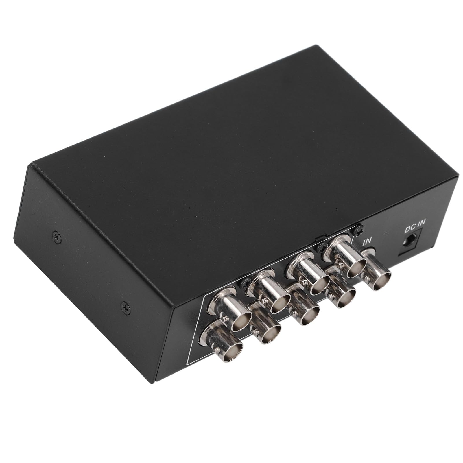 8 Port 1 in 8 Out BNC Video Splitter Box, 1080P Koaxialverteiler Verstärker, Audio Extractor für Videoüberwachungssystem CCTV Sicherheitskamera (EU-Stecker)
