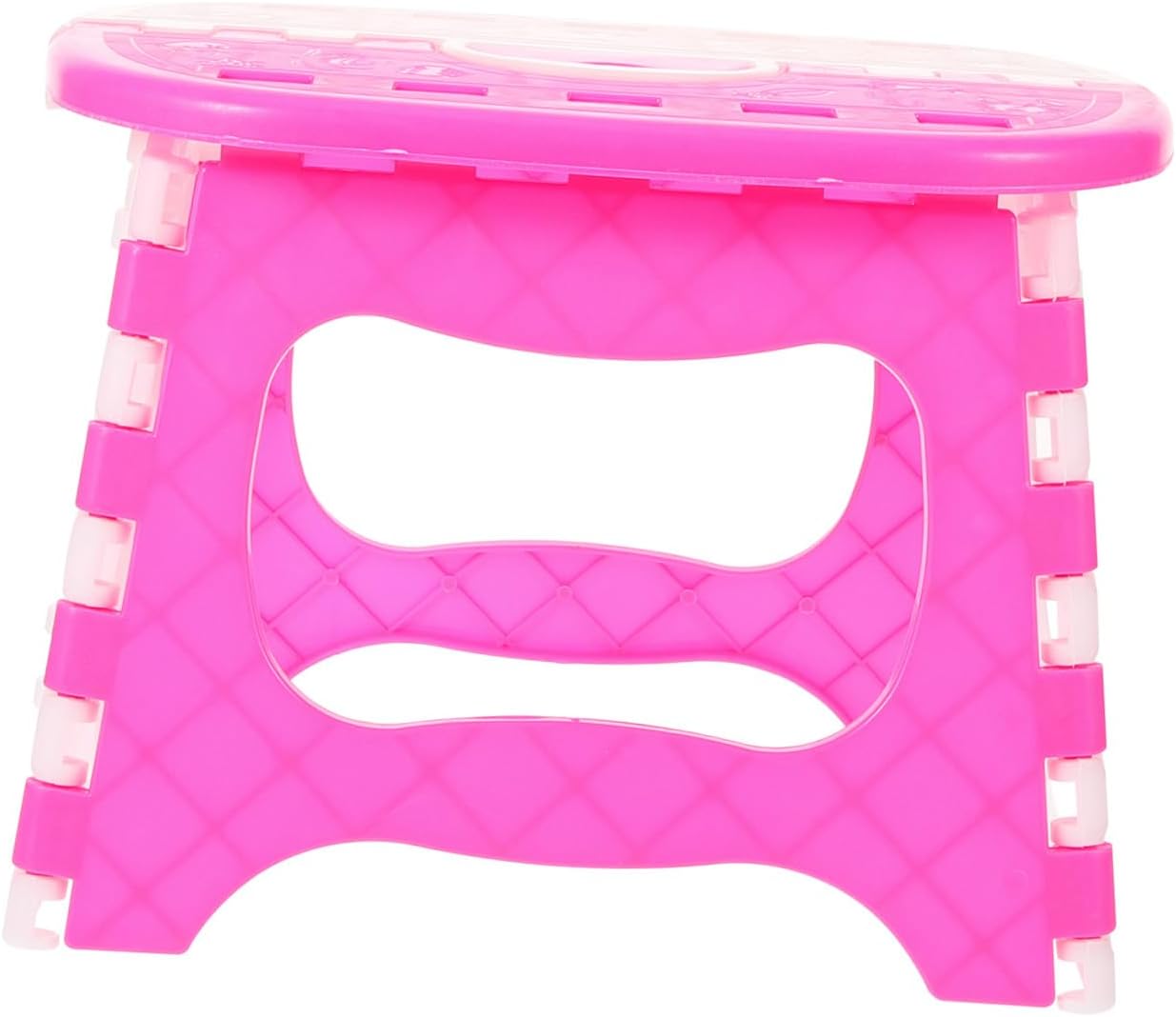PRETYZOOM Folding Step Stool for Boys and Girls and Adults Portable Plastic Stool Handle for Bathroom Lightweight Design Supports Adult Weight