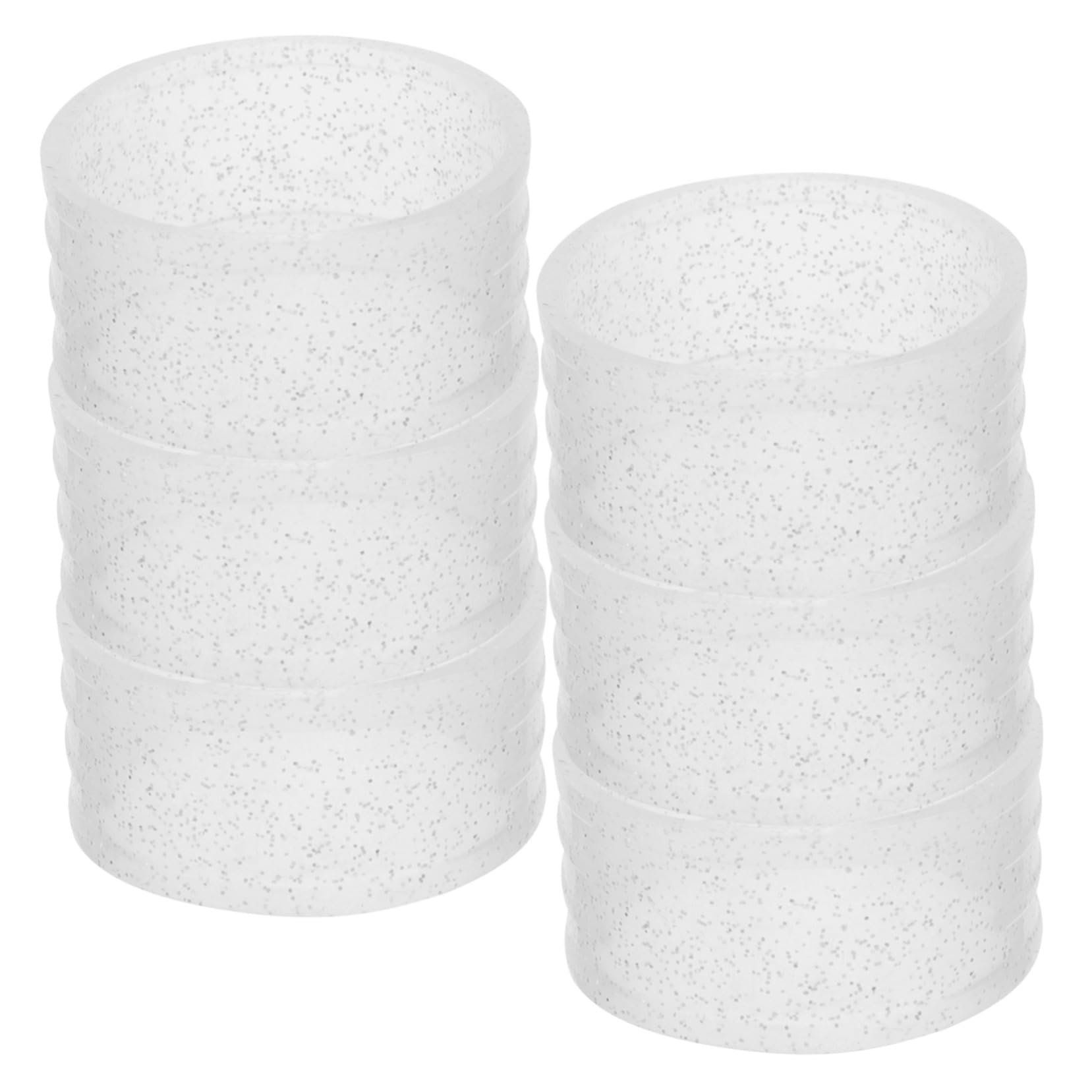 OSOLADY 6pcs Silicone Racket Band Tennis Racket Overgrip Professional Racket Band Non-skid Racket Grips Tennis Grip Racket Accessory Small Racket Ring Racket Supplies White