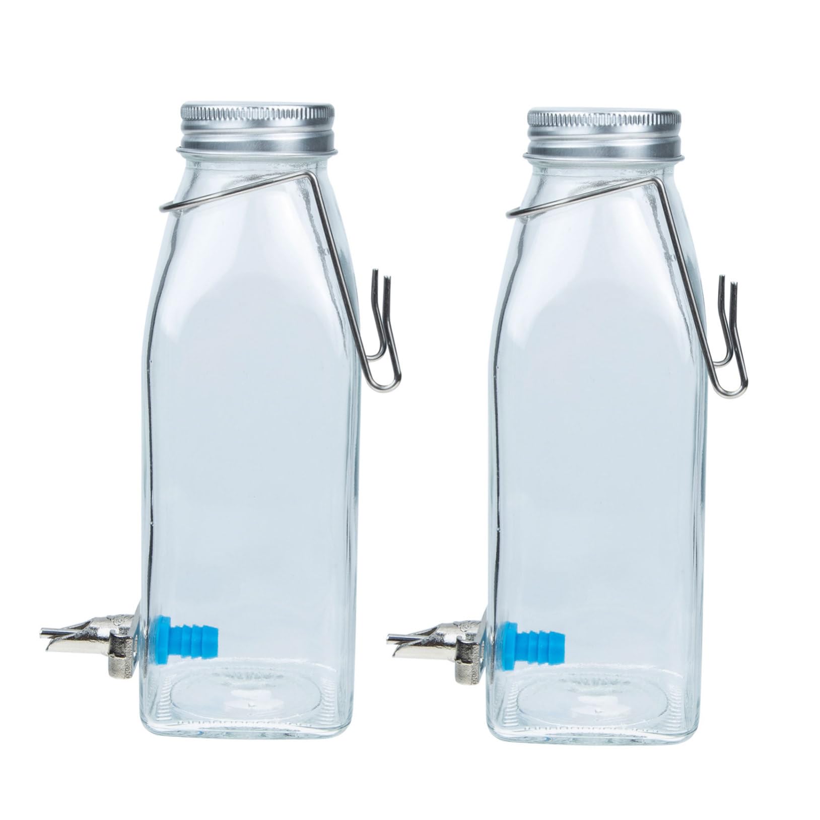 Hasenflasche 350ml Hängend mit Haken aus Glas und Edelstahl