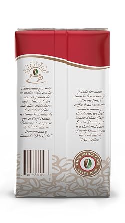Cafe Santo Domingo, Ground Coffee, Medium Roast, 8 oz, Pack of 2