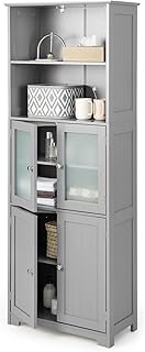 CASART Bathroom Tall Cabinet, Wooden Storage ...,