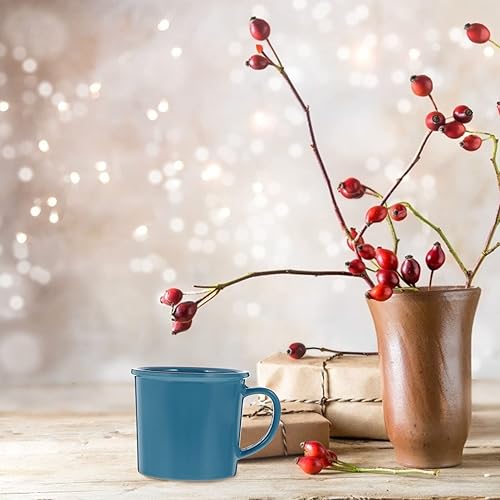 Miniatura 2 de YARDWE Taza de café de melamina Taza para beber Taza de café de esmalte de imitación Taza de leche Taza clásica Latte Tazas para beber Tazas de