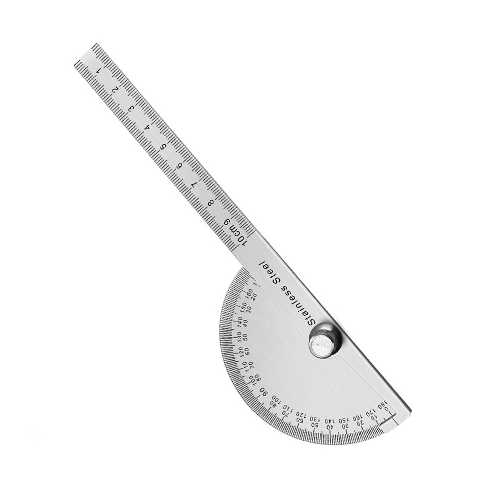 Stainless Steel Measurement 14 / 10cm Angles Finders Protractors for Carpenter 180 Degree Semi Circular Angles Ruler Tool