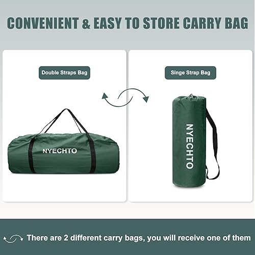 Miniatura 8 de Colchoneta de dormir autoinflable con bomba eléctrica, 3.14 pulgadas de espuma viscoelástica ultra gruesa para acampar, fácil de inflar y desinflar,