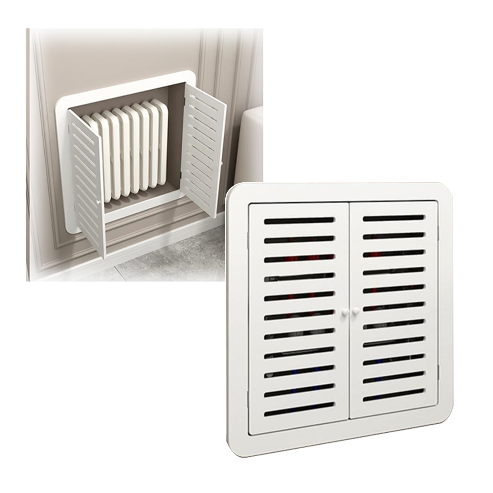 Ciężka osłona grzejnika parowego panel dostępu do drzwi hydraulika inspekcja płyta kreskowa do łazienki i salonu 60 x 60 cm i design