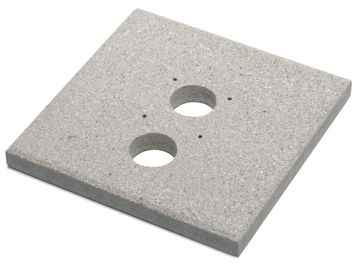 Base cuadrada 40 x 40 x 4 cm para fuente 42/SRV de cemento belfer 42/BSE/9 gris