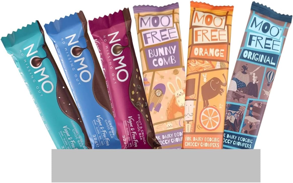 Vegan Chocolate Selection Box Moo Free Mini Moos Nomo Chocolate Dairy