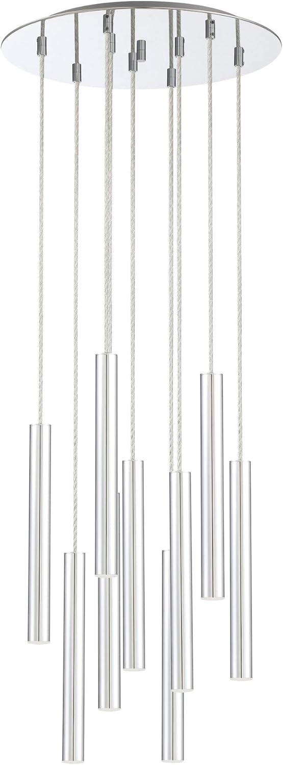 Z-Lite 917MP12-PBL-LED-9RCH 9 Light Island/Billiard, Chrome