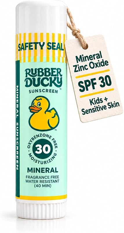 Rubber Ducky Protetor Solar Facial Mineral em Bastão FPS 30 com Óxido de Zinco, sem Fragrância