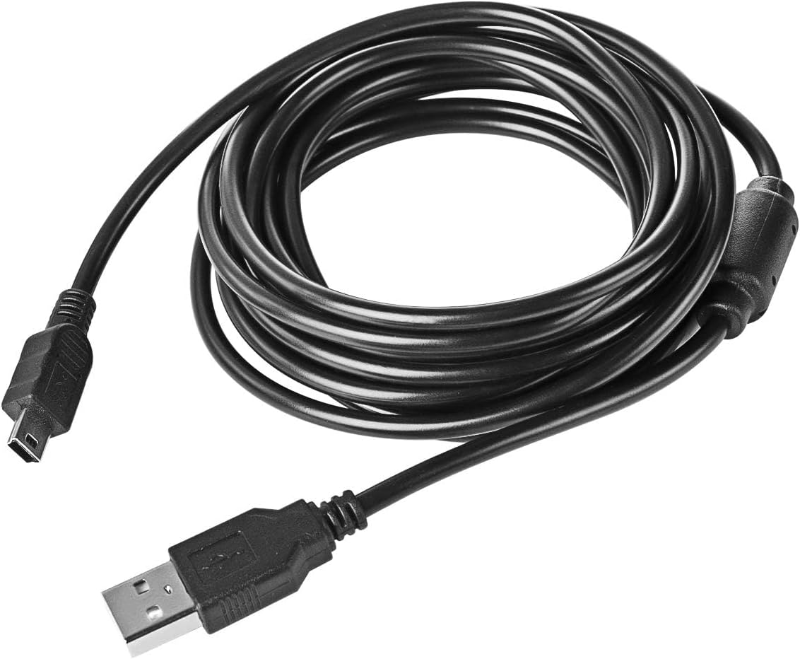 Rzzhgzq 3 Pack 10ft PS3 Controller Charger Cable Charger for Sony Playstation 3 / PS-3 Slim SixAxis Controller,PS3 Charging Cord,PS Move DualShock 3 Remote Charge Wire,Digital Camera, TI84 Plus CE
