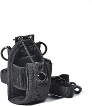 UAYESOK Small Radio Walkie Talkie Case, Police Security Carry Bag with Seat Belt Clip for Baofeng UV-5R UV82 888S Motorola TLKR Talkabout Midland