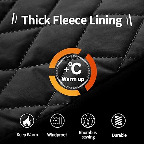 Miniatura 4 de CuteBone Abrigo de invierno para perro, impermeable, resistente al viento, chaleco reversible para perro, grueso, ajustable, para clima frío, para