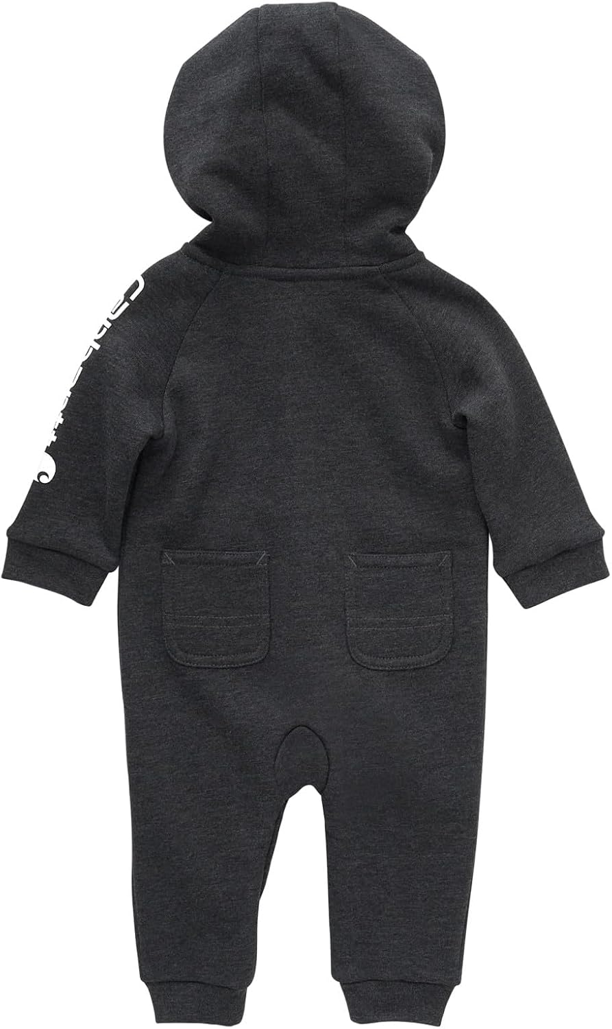Carhartt baby-boys Long-sleeve Hooded Zip-up Footless Jumpsuit One-piece Hoodie - Image 2