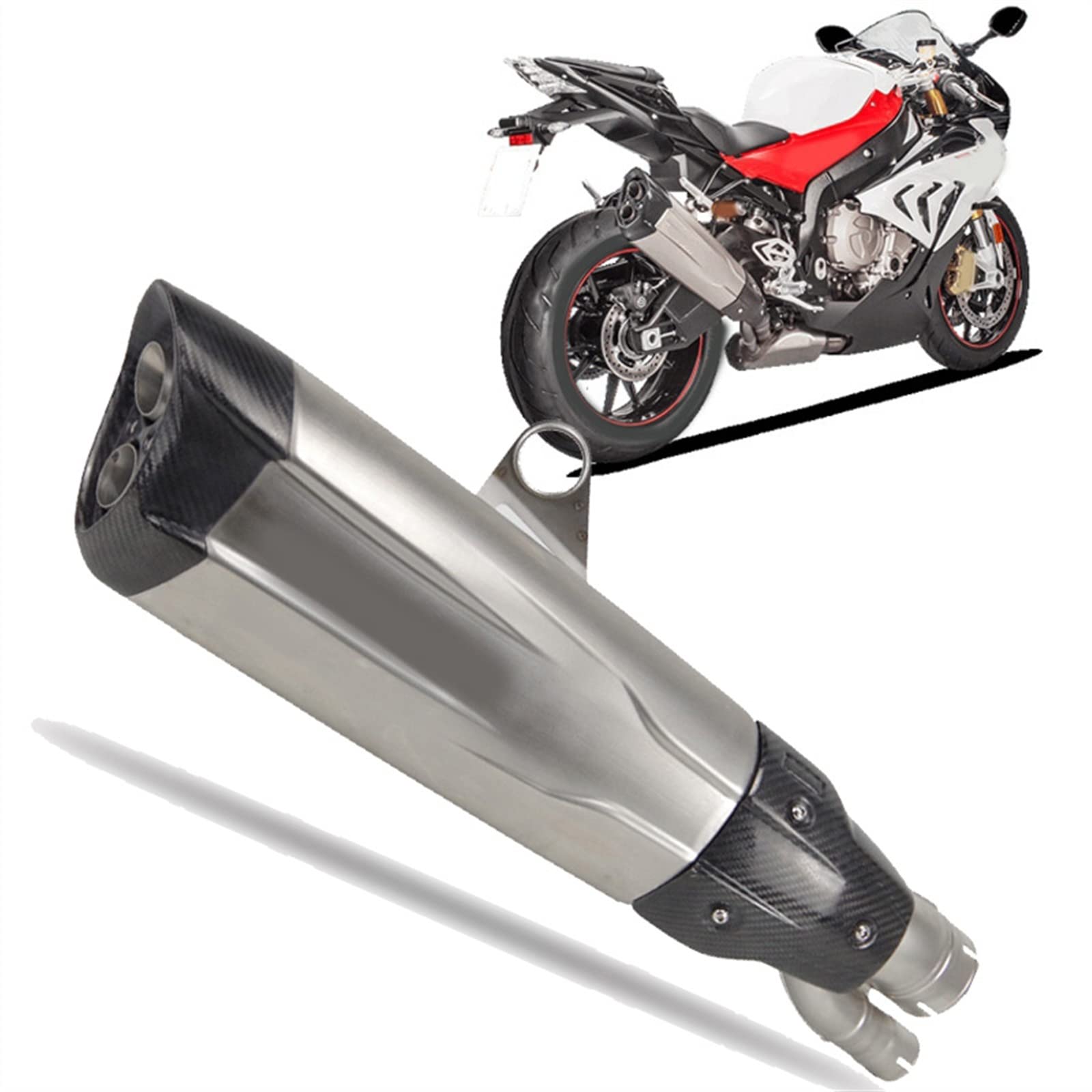 Amazon.co.jp: S1000RR 2017 2018 スリップオンオートバイ排気 