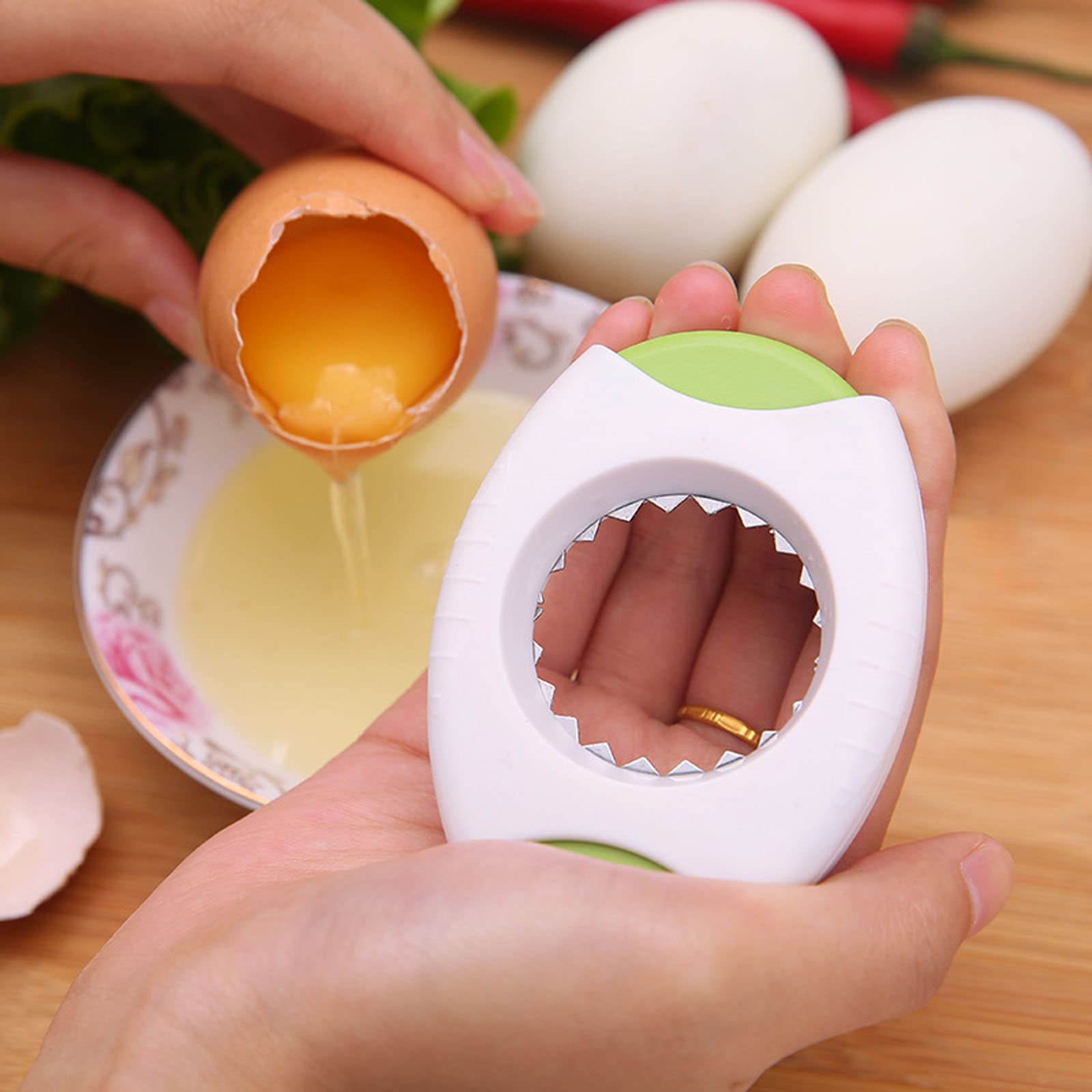 1Pc Eggshells Opener Cutter Handhelds Eggs Crackers Hards Boiled Eggs Cutter Tool For Kitchen Breakfast