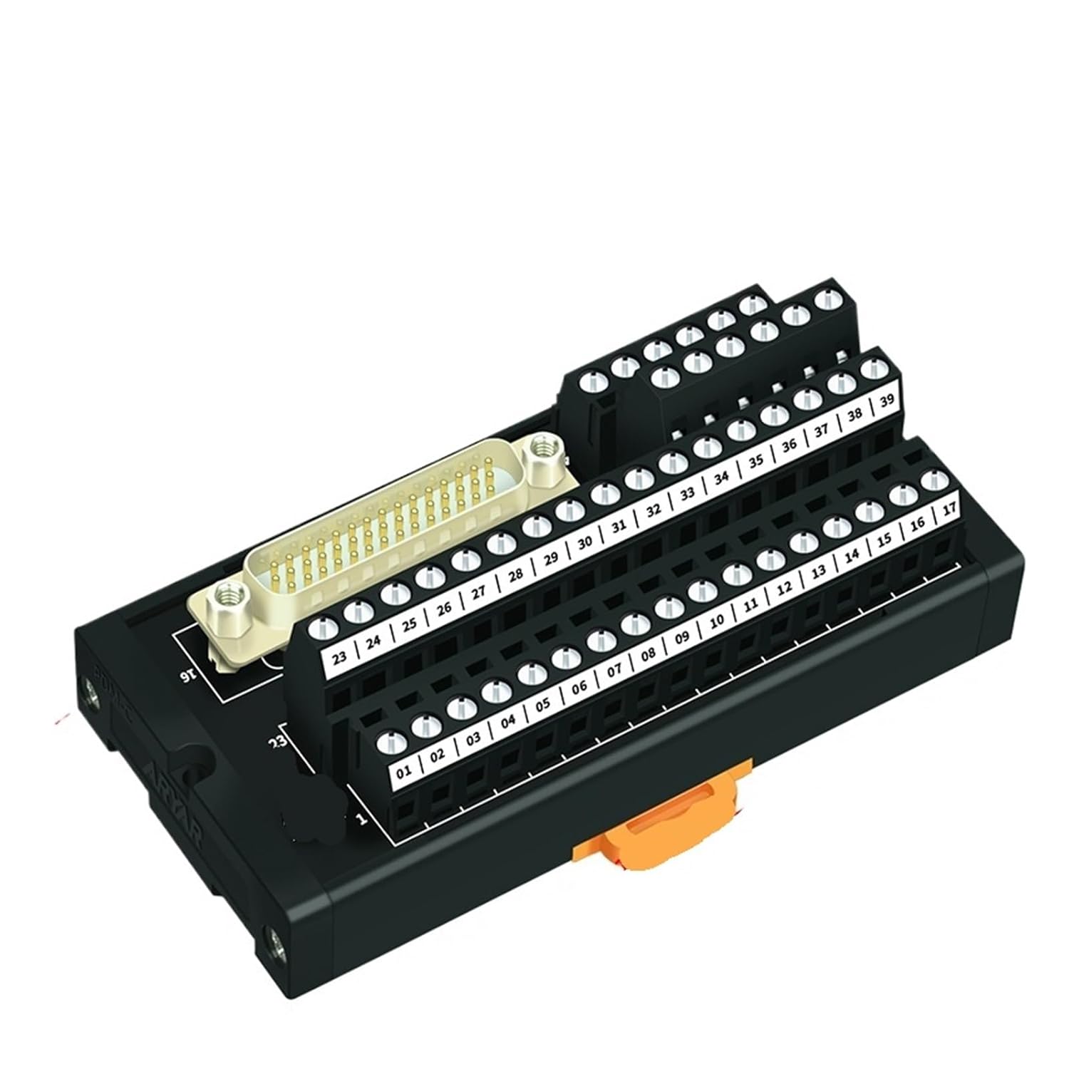 DB44 D-Sub DIN Rail Mount Interface Module DB44 Terminal Block Breakout Board(HL-FX-DB44M-TB)