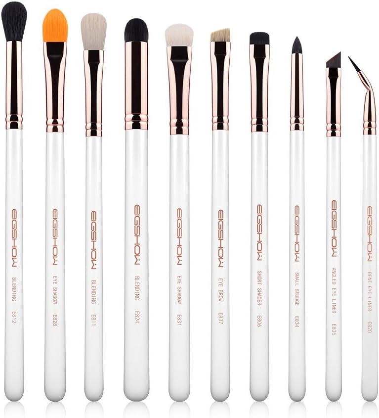 Eye Brushes Set Makeup Brush Kit Professional Eye Blending Brush Set Soft Natural Hairs for Eyebrow,Eyeshadow, Eyeliner