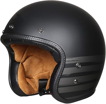 GAOZ 3/4 Casco Moto Aperto Omologato ECE, Mezzo Casco retrò Fit ATV  Ciclomotore Chopper Cruiser Adulti Uomini Donne Casco Moto Jet Vintage :  Amazon.it: Auto e Moto