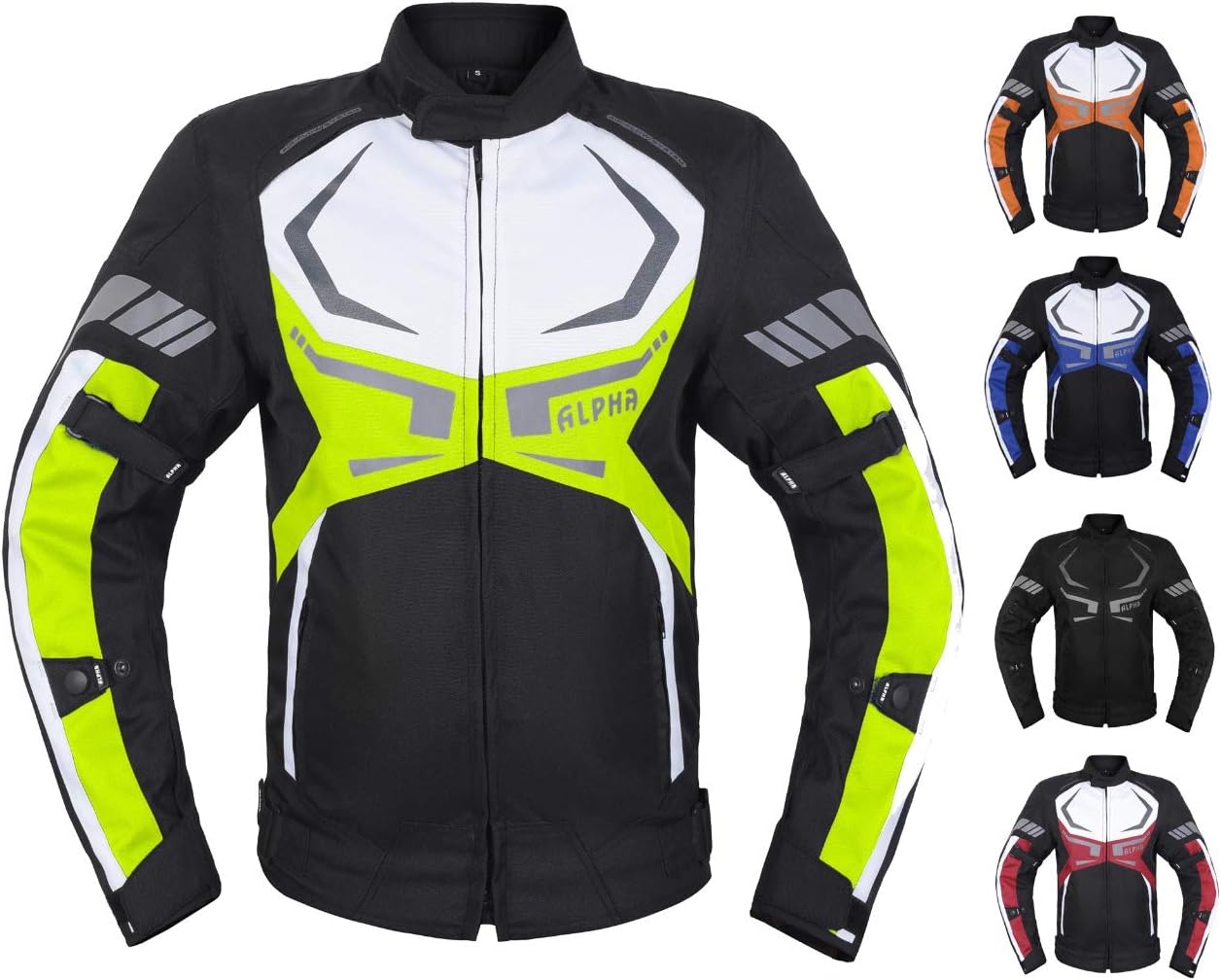 MOTORCYCLE JACKET MENS CE ARMORED BIKERS RIDING RACING WATERPROOF ALL SEASON JACKET